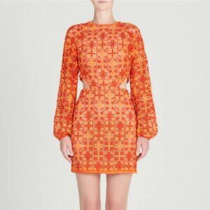 NWT Silvia Tcherassi Janis Crochet Cutout Mini Dress
